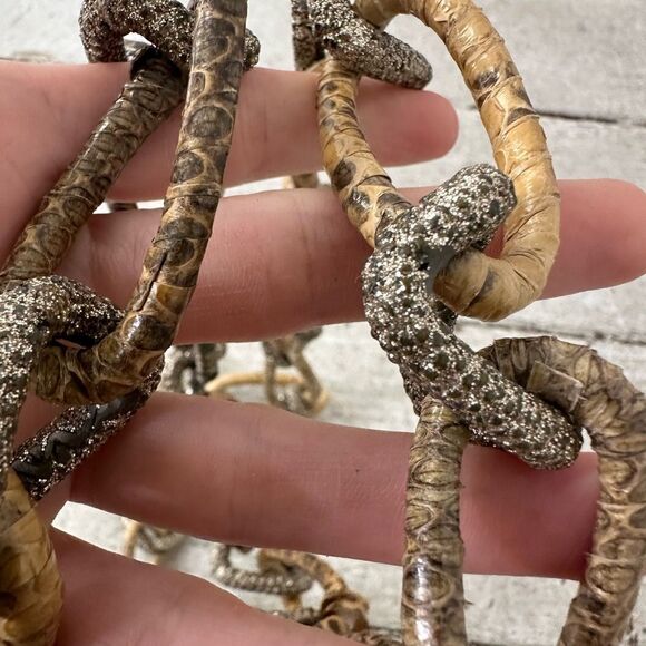 Vintage Chain Link Mix Print Infinity Necklace - Picture 8 of 10